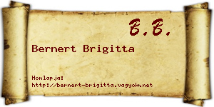 Bernert Brigitta névjegykártya